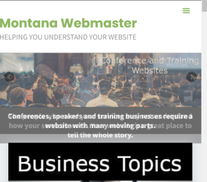 Screenshot of Montana Webmaster Meta Slider in mobile